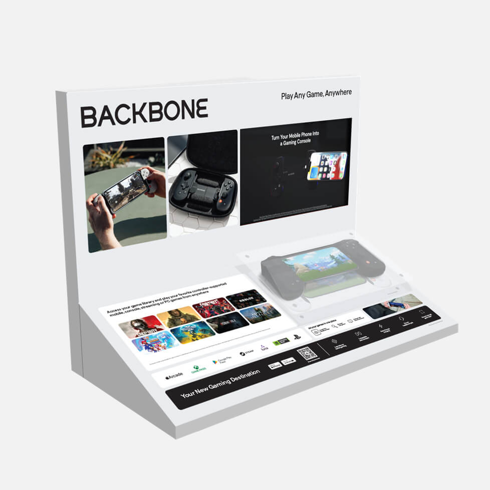 BACKBONE PoS Display Large With Screen (EN) 58.4 x 27.9 x 41.9cm (WDH)