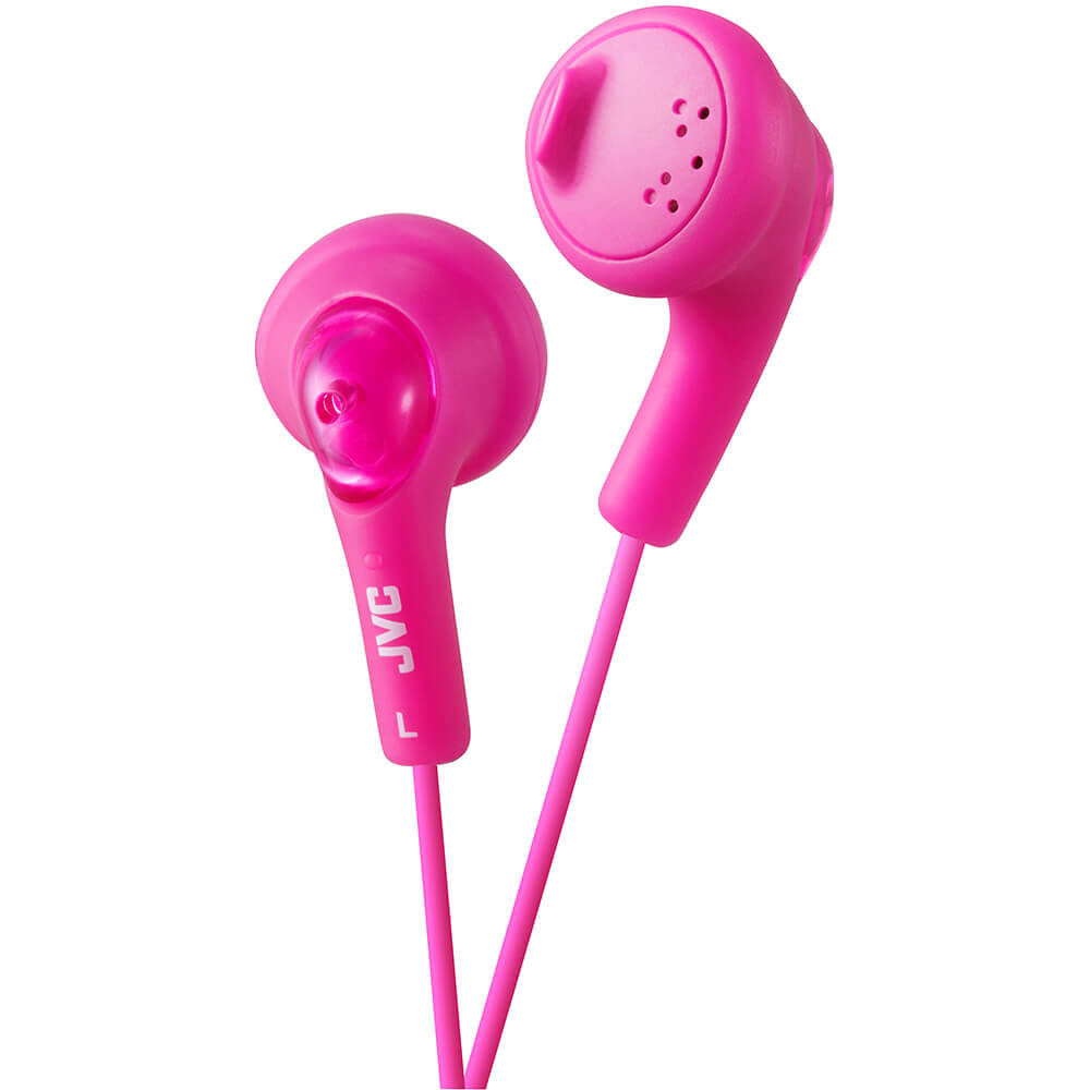 JVC Gumy Bass-Boost in-ear earbud headphones Peach Pink