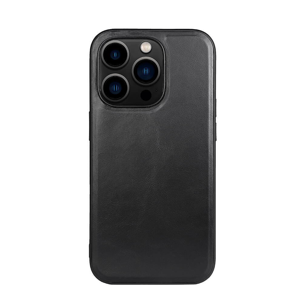 Mobilskal Läder MagSeries Svart - iPhone 14 Pro 