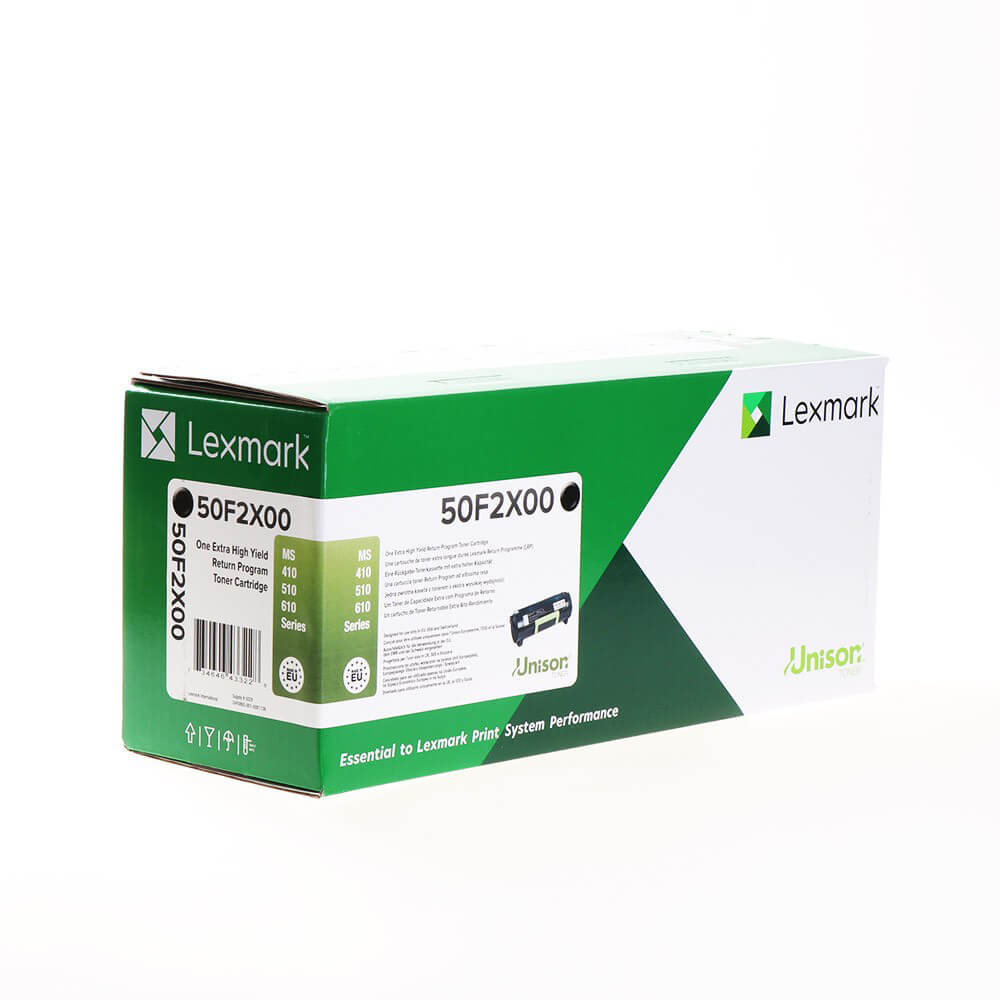 Toner 50F2X00 Musta Erittäin Suuri Kapasiteetti, Return