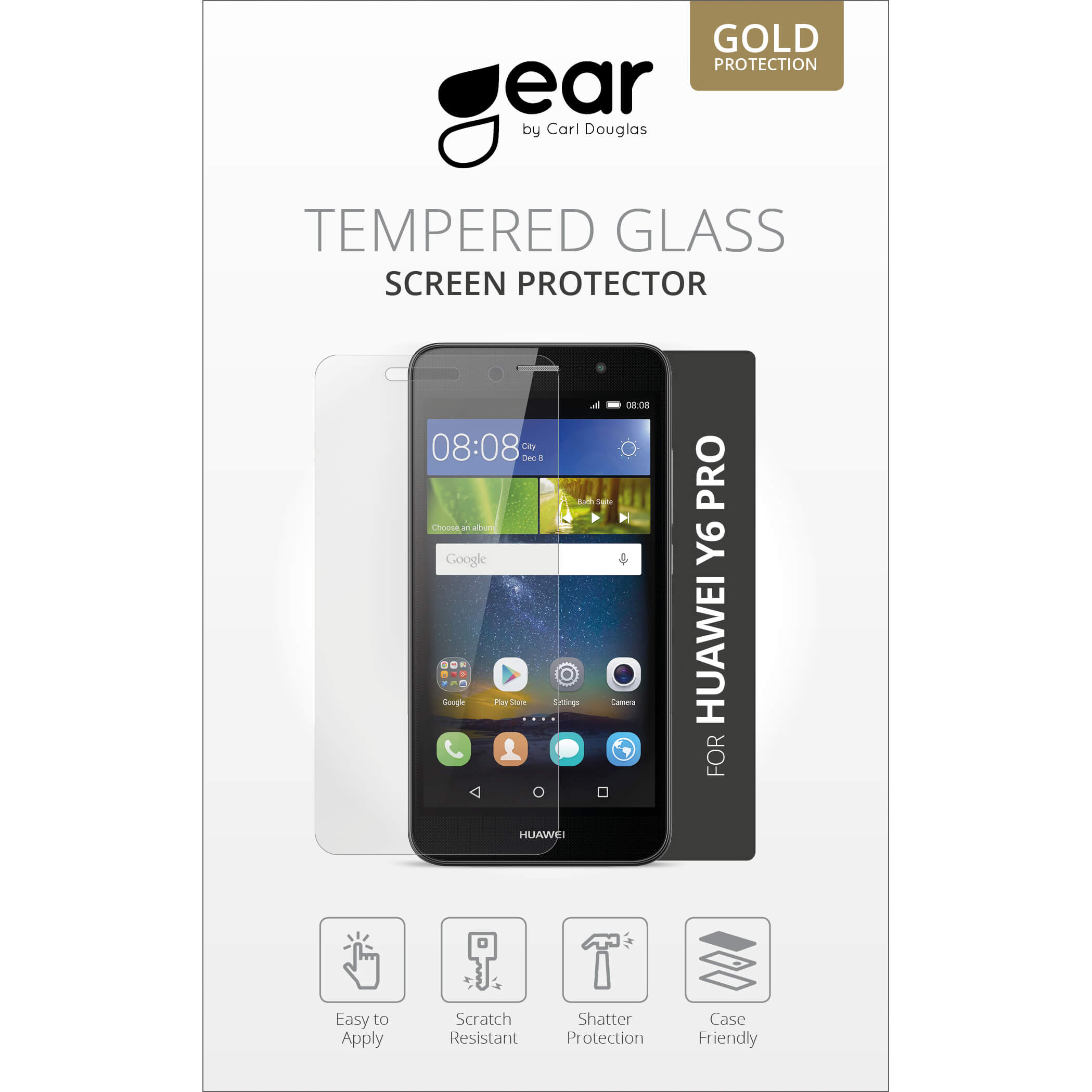 Glass Prot. 5" Huawei Y6 Pro