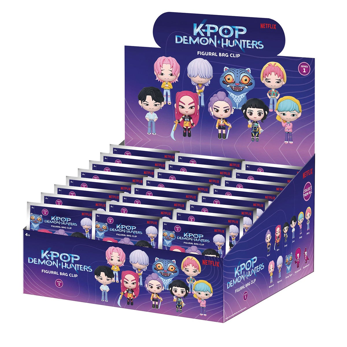 KPOP DEMON HUNTERS Foam Bag Clip On CDU Asst.