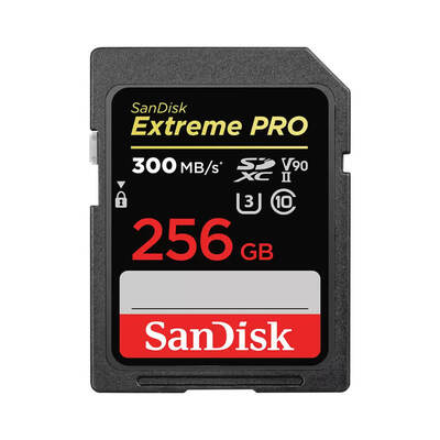 SDXC Extreme Pro 256GB 300MB/s UHS-II V90