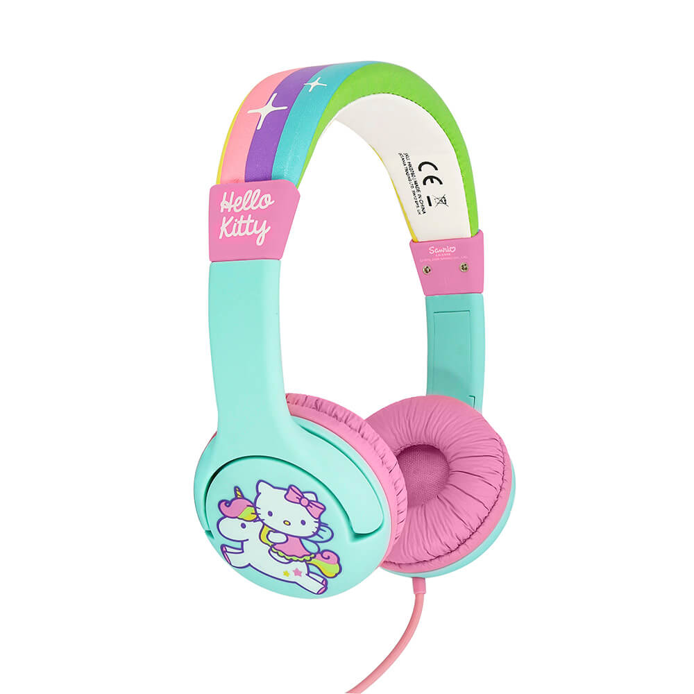 HELLO KITTY  Headphone Junior On-Ear 85dB Green/Pink