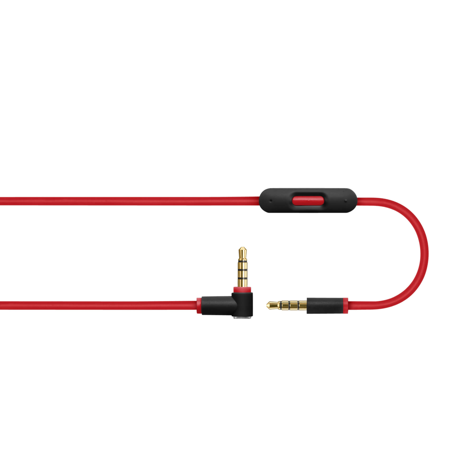 Cable Audio 3.5mm-3.5mm 1.5m Answering Button Red