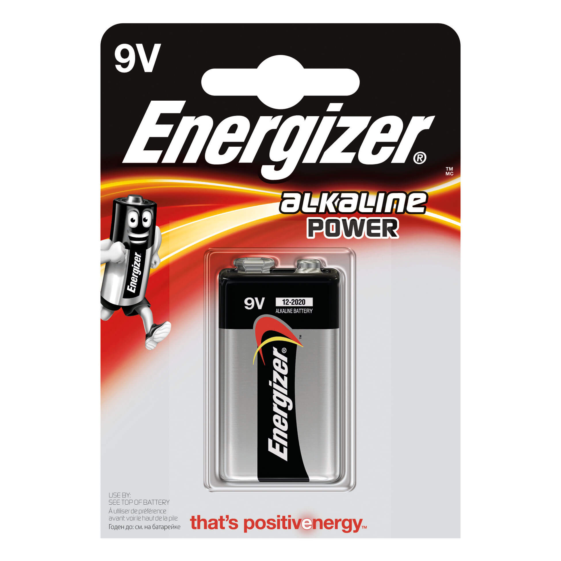 ENERGIZER Battery 9V/6LR61 Alkaline Power 1-p.