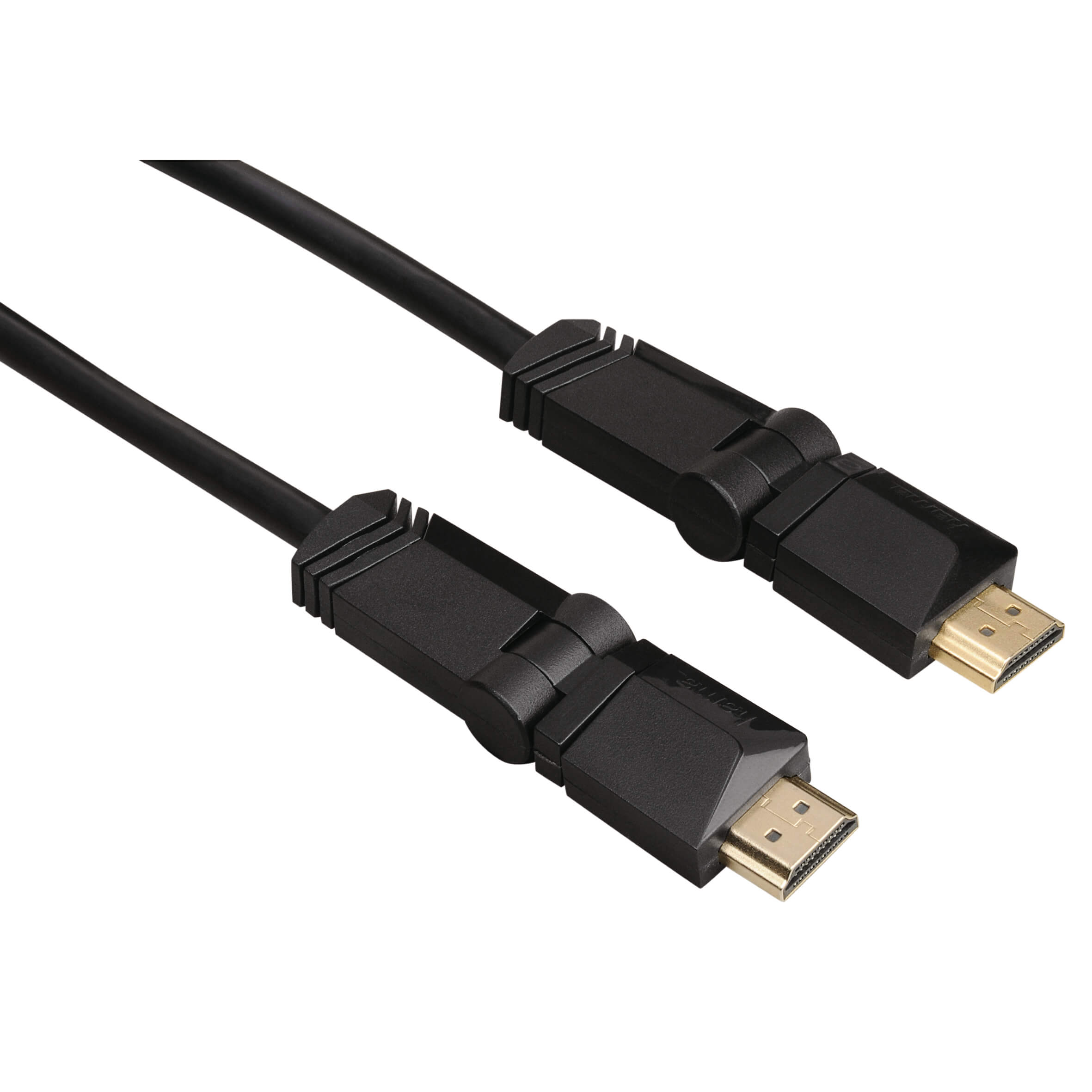 High Speed HDMI™ Cable, plug - plug, rotation, gold-pl., Et