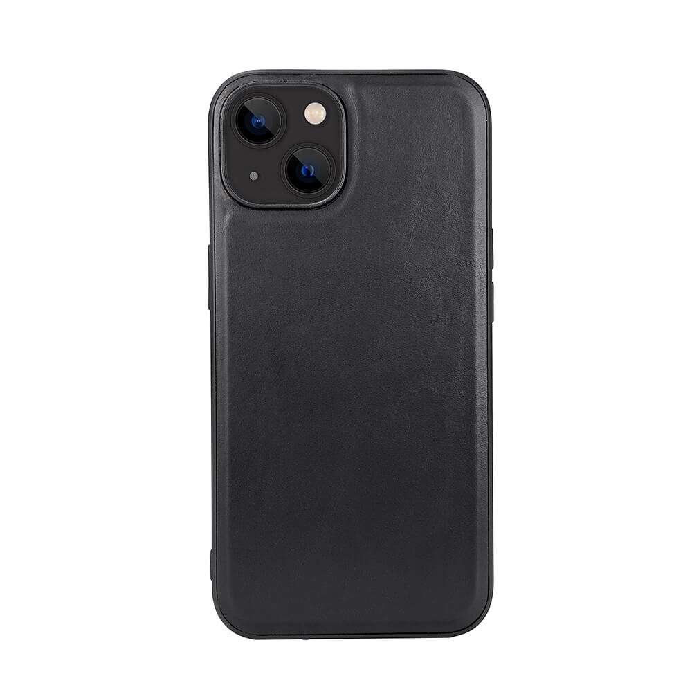 Phone Case Leather MagSeries Black - iPhone 13/14 