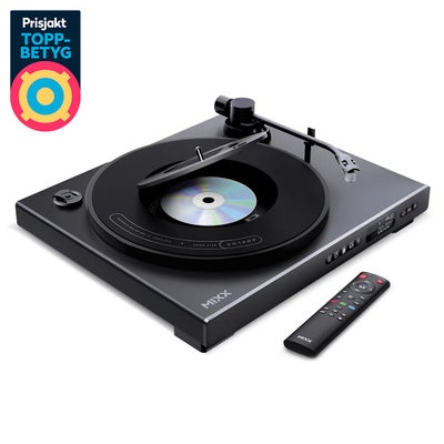 Vinyl- och CD-Spelare Analog Plus 2-in-1 Svart