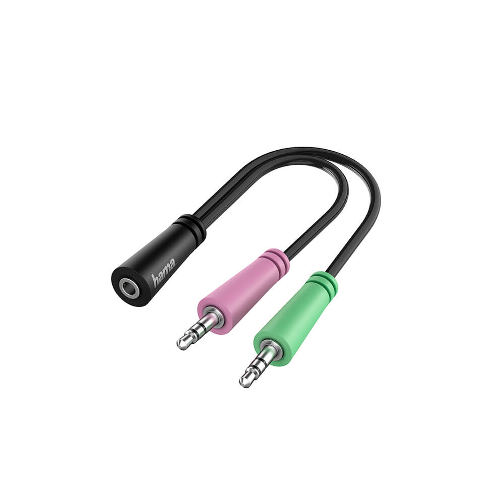 Adapter Audio 3.5 Hunn til 2x 3.5 Hann