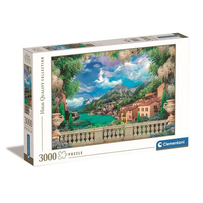 Puslespill 3000 Pcs High Quality Collection Lush Terrace On Lake