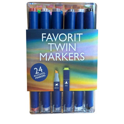 Markörer Round Dual Markers 24st