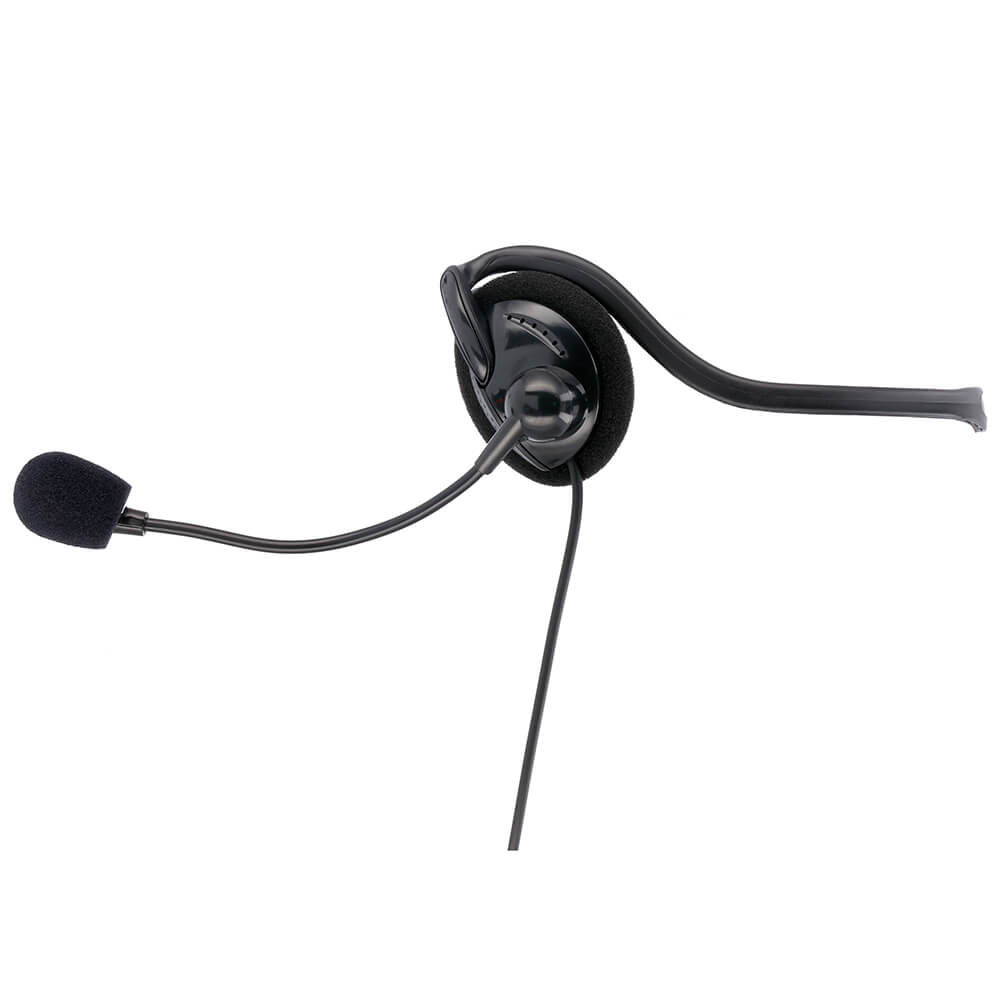 PC Office Headset NHS-P100 Stereo Neckband Black - Tura Scandinavia