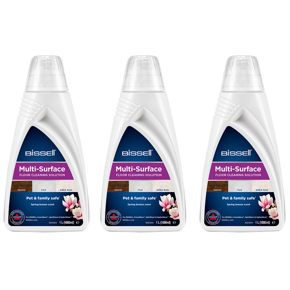 BISSELL MultiSurface Detergent CrossWave/SpinWave Trio Pack 3 x 1L