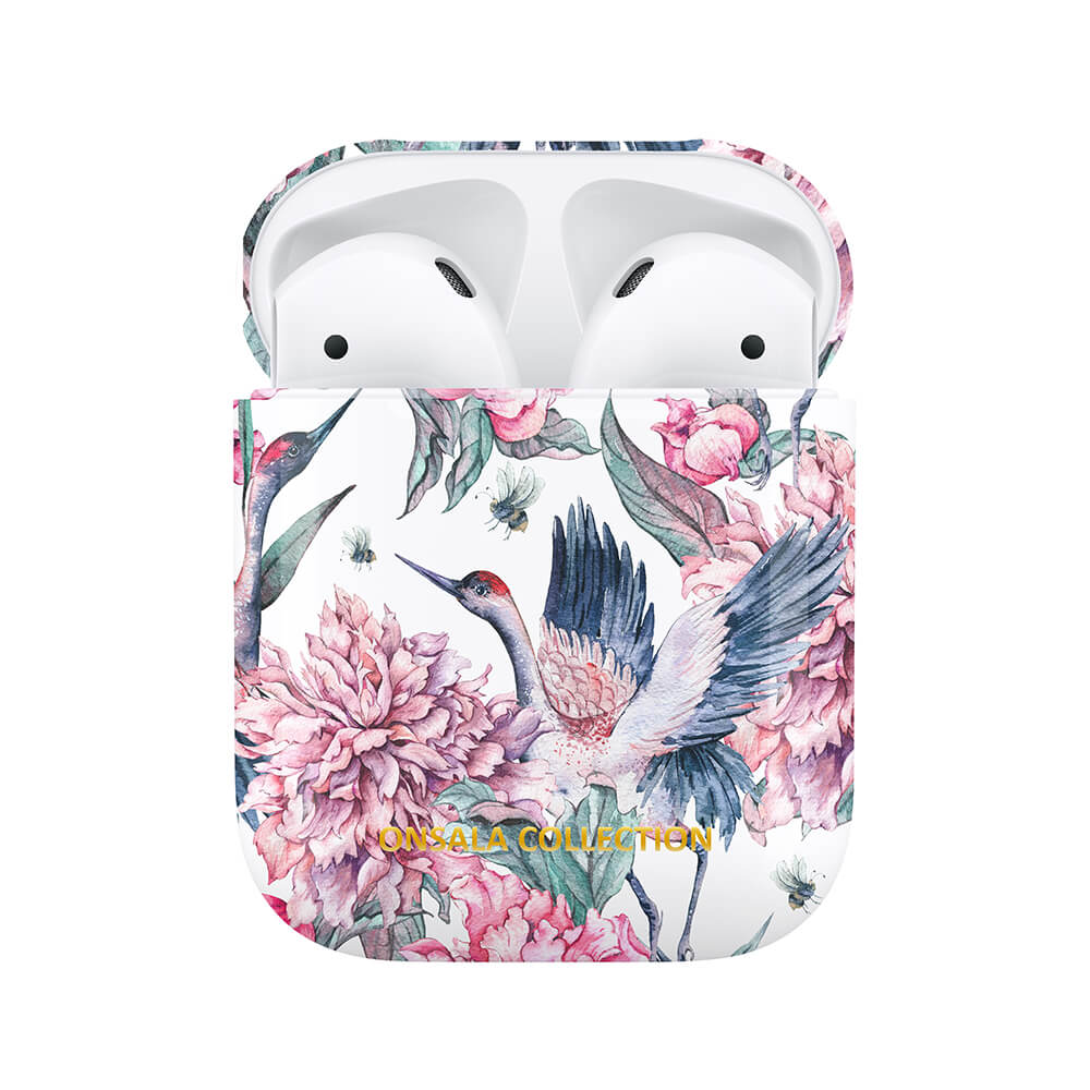 Airpods Case 1st and 2nd Gen. Pink Crane