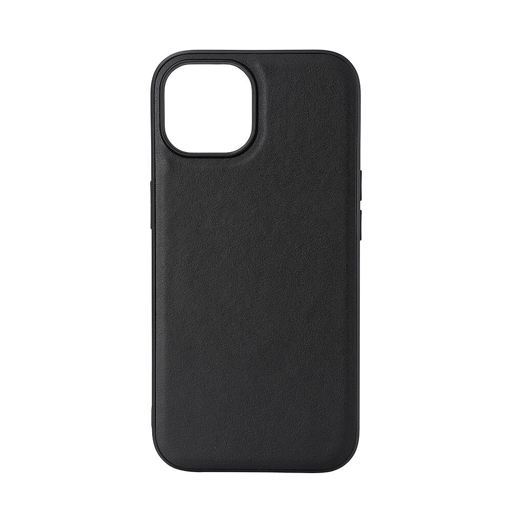 BUFFALO Back cover PU MagSeries iPhone 15 Black