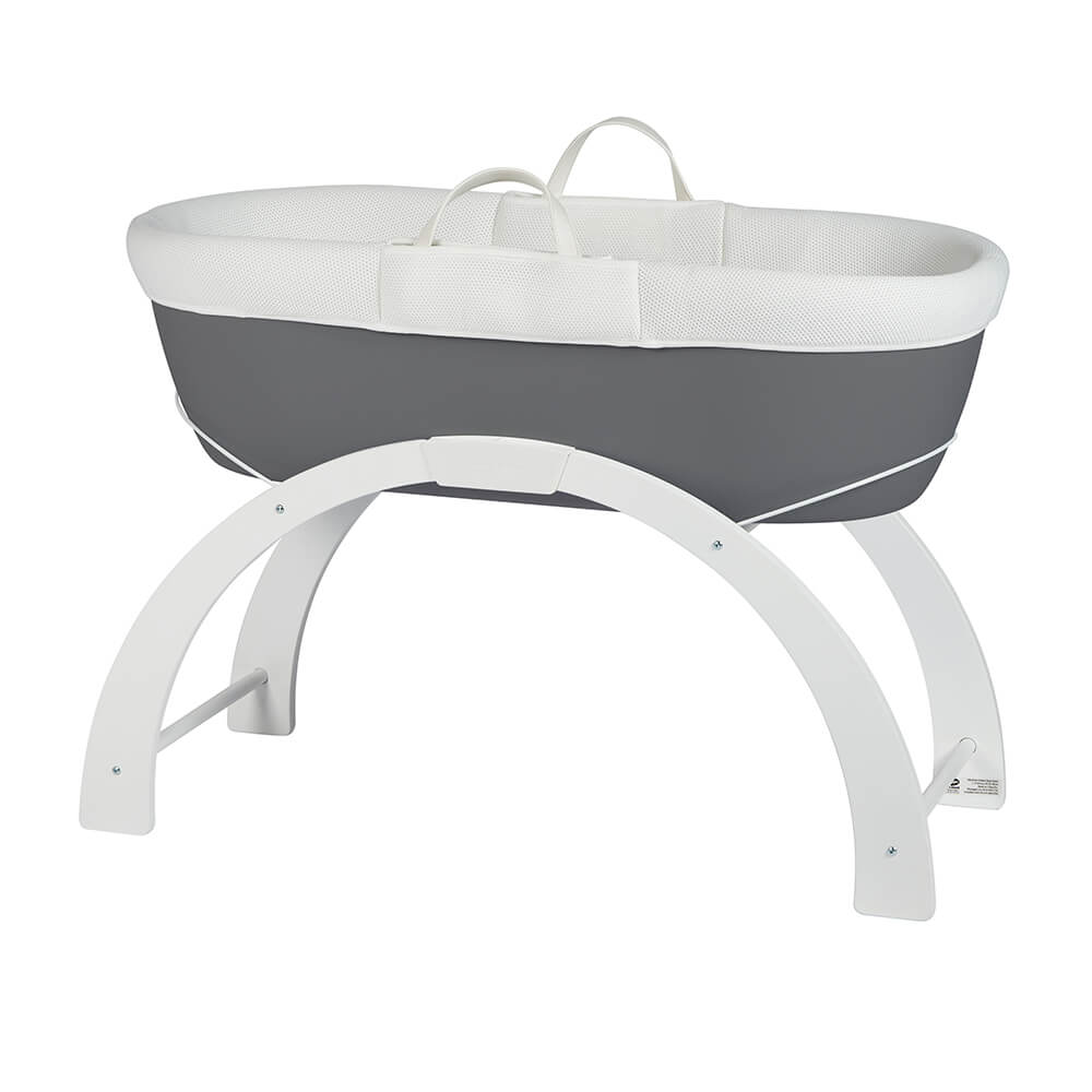 SHNUGGLE Moses Basket Dreami Sleep System Slate Grey