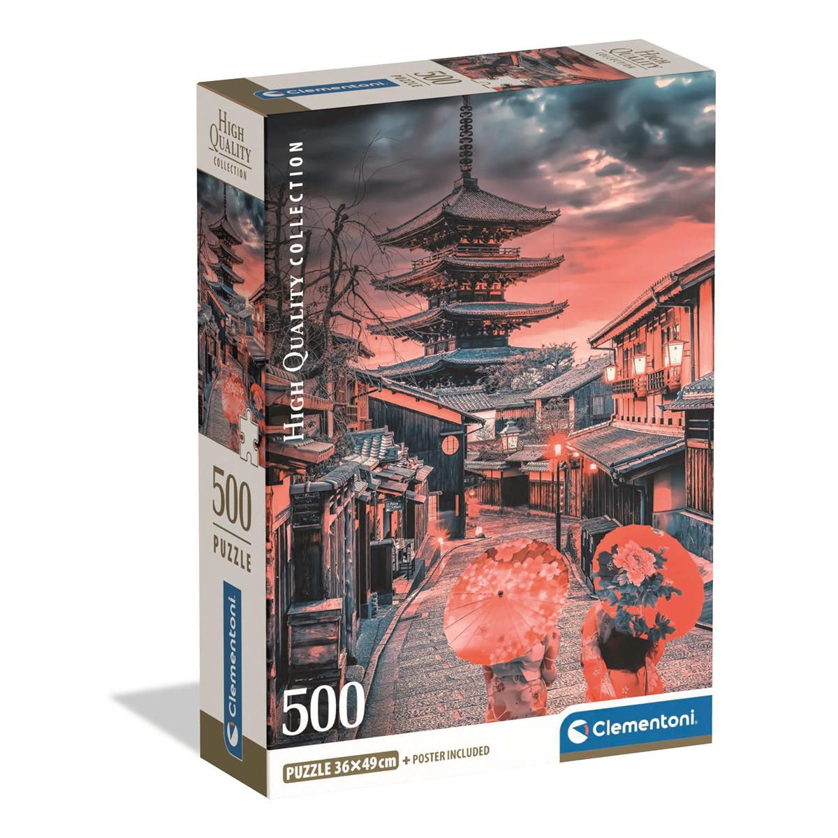 Puslespill 500 Pcs CB High Quality Collection Evening In Kyoto