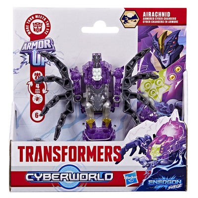 TRA Cyberworld 4in Armored Cyber changer Airachnid