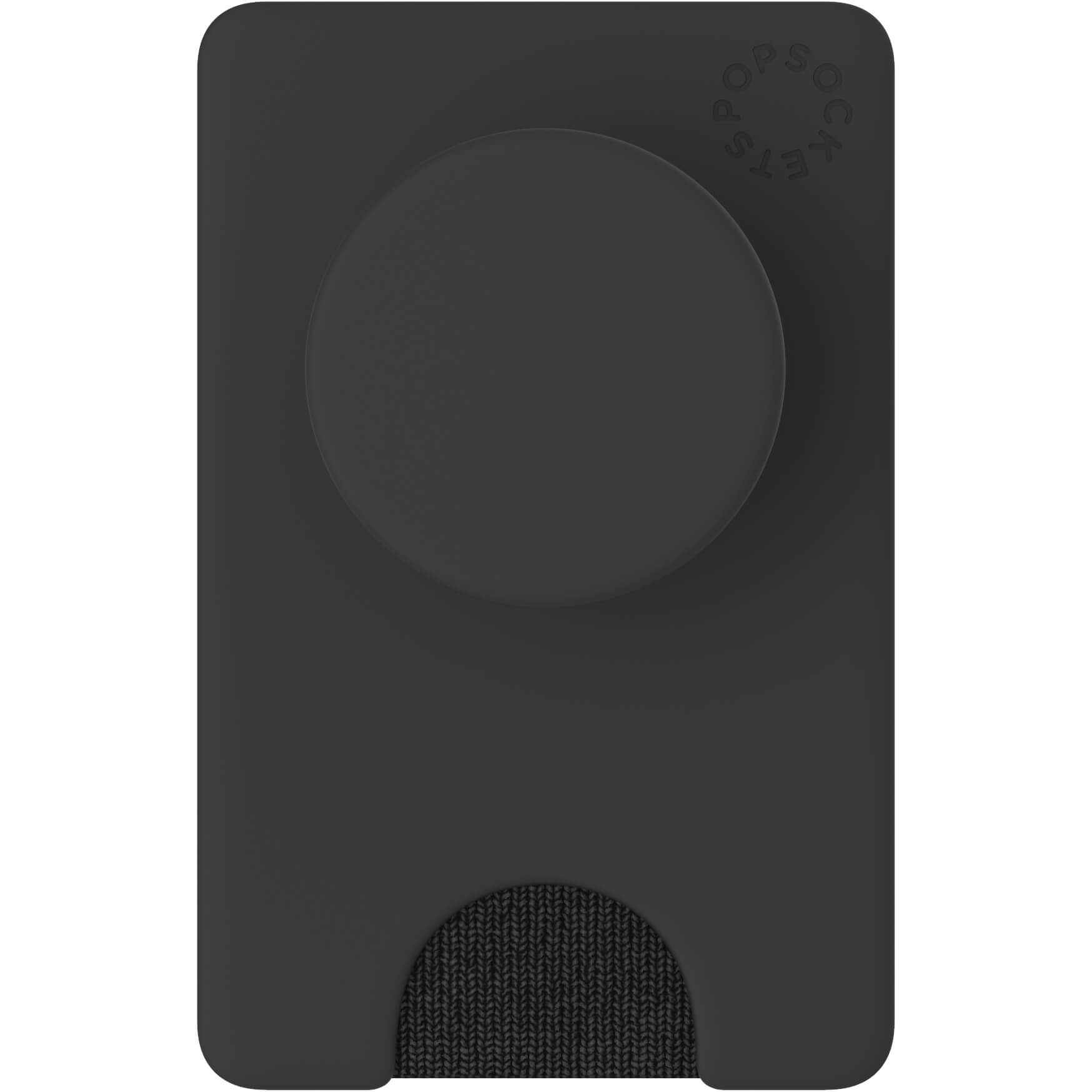 POPSOCKETS Wallet Black Removable Grip and PopWallet+