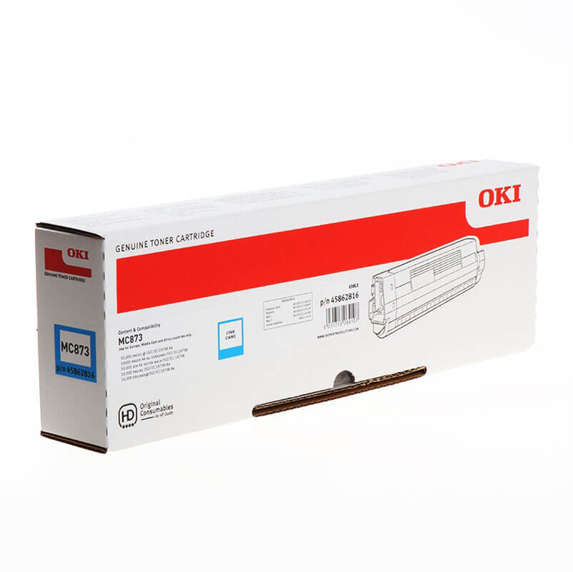 Toner 45862816 Cyan Hög Kapacitet