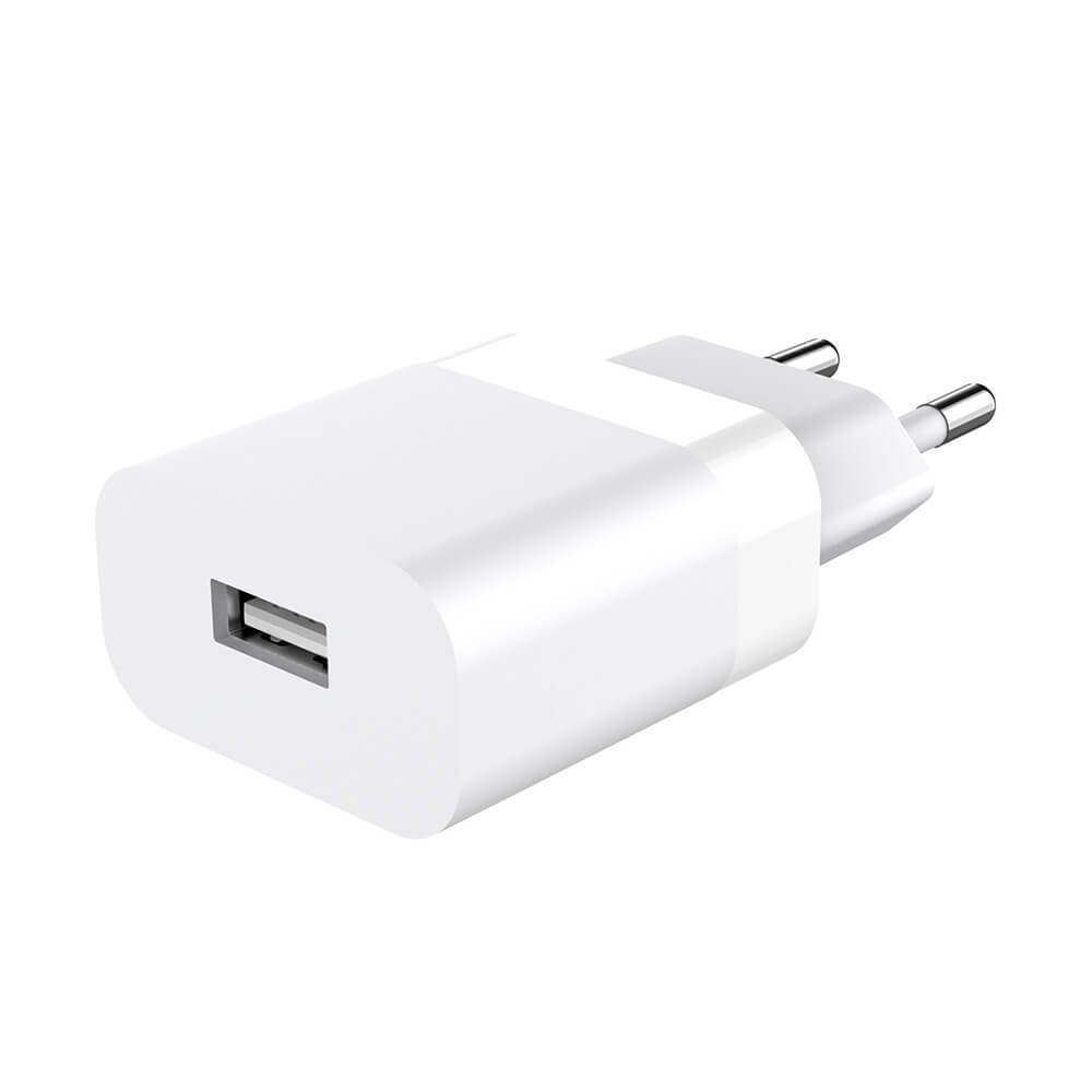 Laddare 220V 1xUSB-A 2,4A Vit