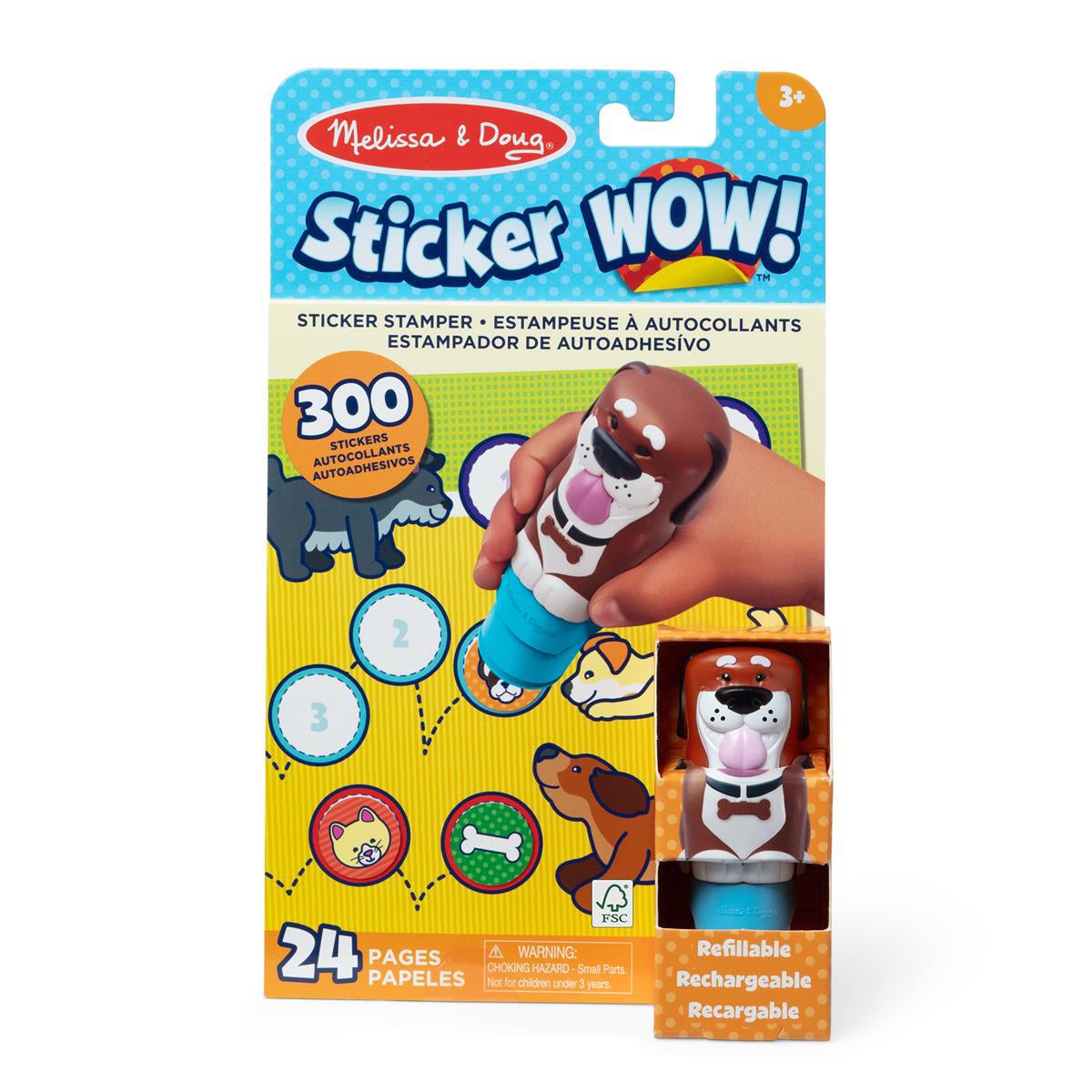 Sticker Wow! Dog With Book & Stickers