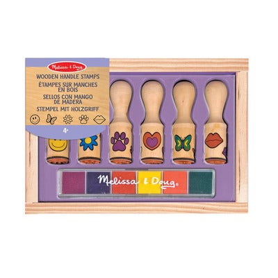 Wooden Handle Stamps Happy Handle Stamp Set