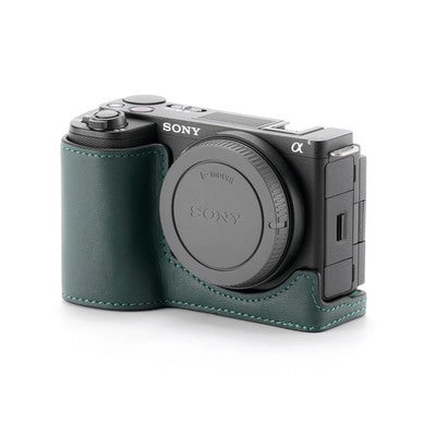 Camera Case for Sony ZV-E10 II Leather Green