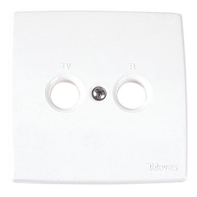 Plate for Outlet TV/Radio White