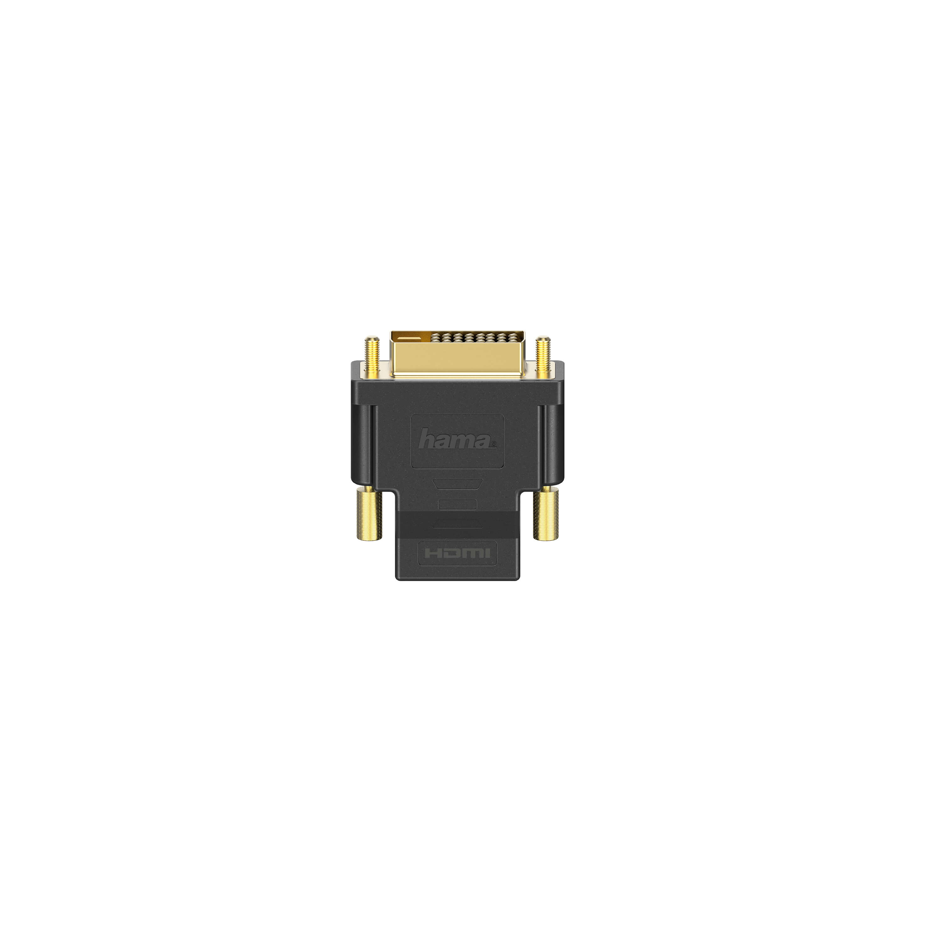 HAMA Adapter DVI-D-HDMI Male-Female Gold Black 