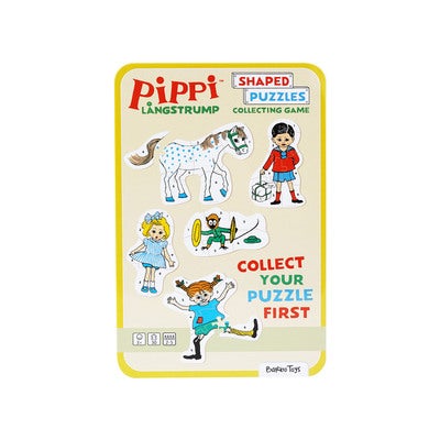 Peli Peppi Pitkätossu - Puzzle Game in Tin Box (EN)