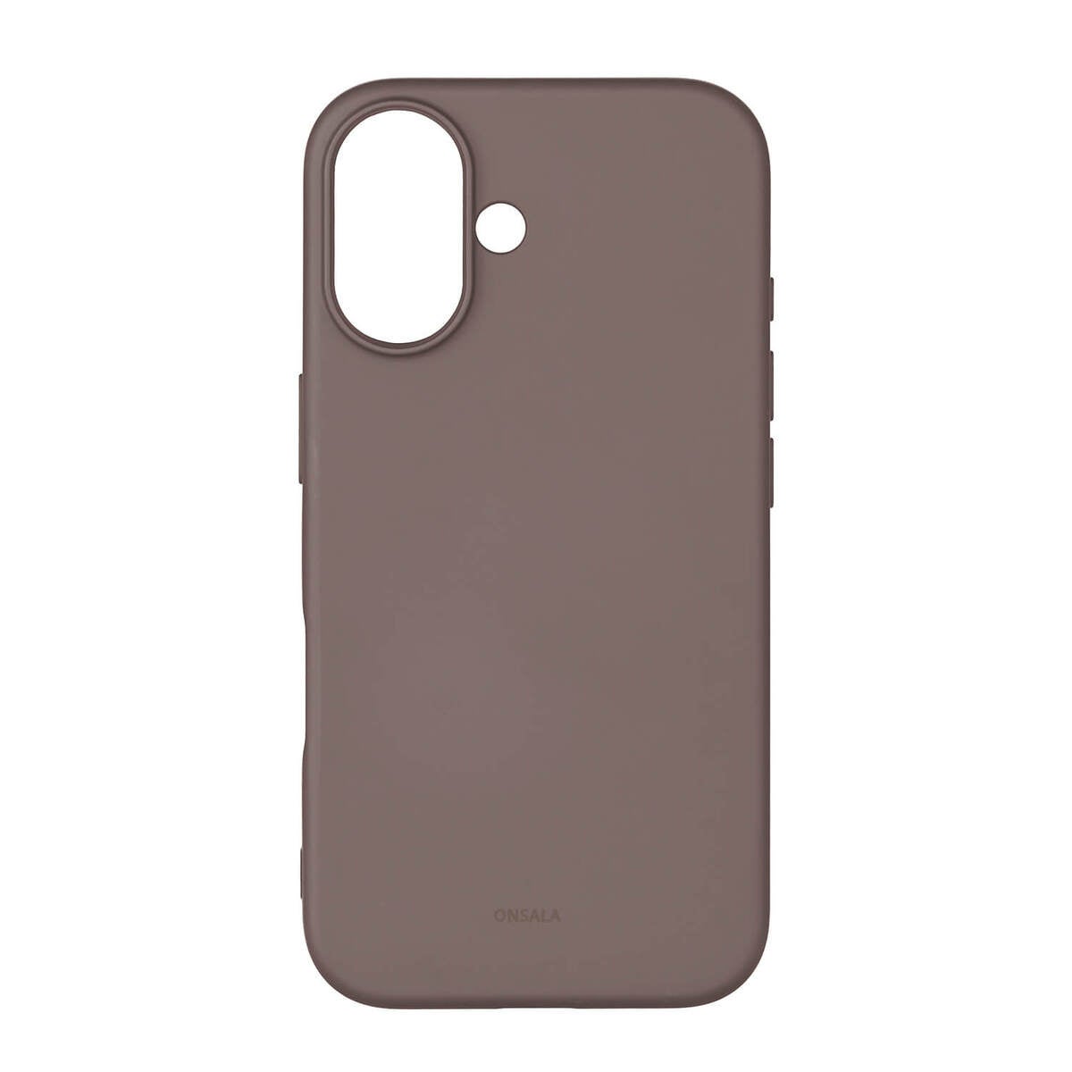 ONSALA Back Sil Touch Recycled MagSerie iPhone 16 Chocolate