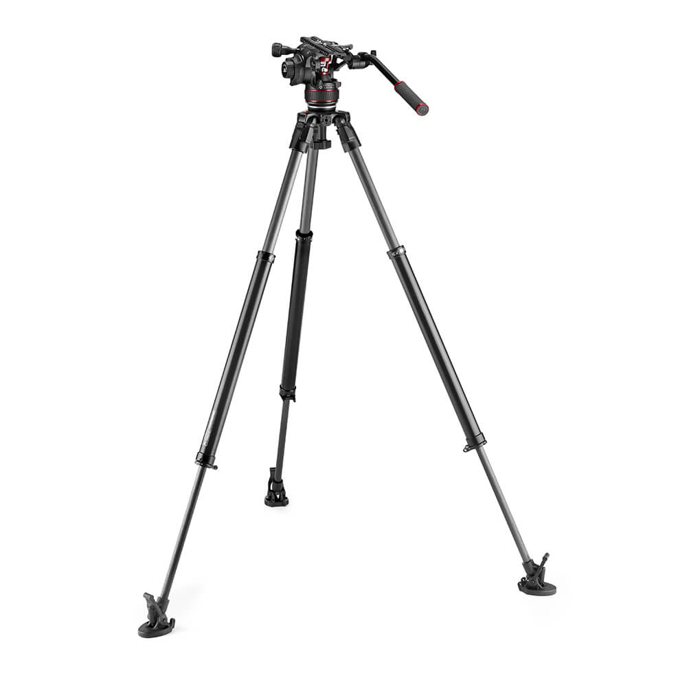 MANFROTTO Stativkit Video Nitrotech 612 + 635 Fast Kolfiber