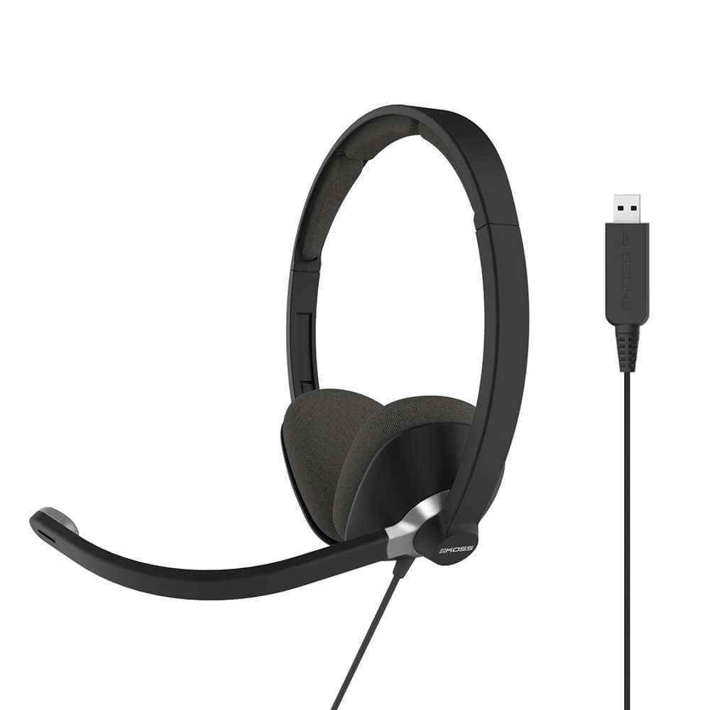 KOSS Kuuloke CS300 USB On-Ear Mic Musta