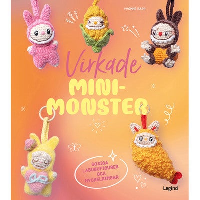 Virkade mini-monster: Gosiga Labubufigurer och nyckelringar