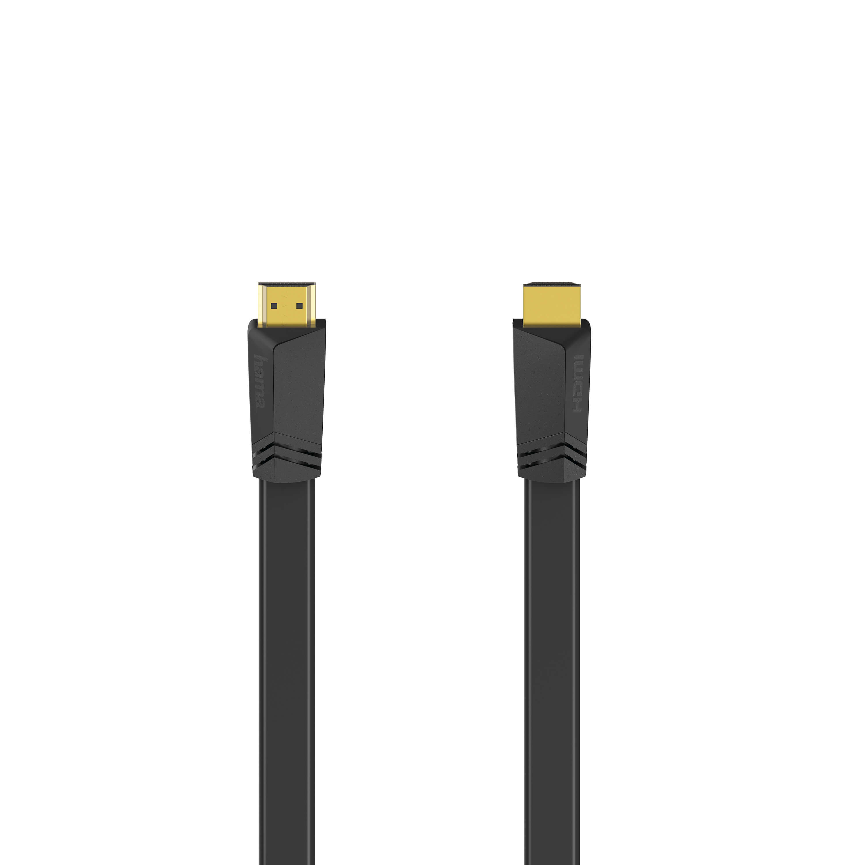 HAMA HDI Cable Ethernet Flat Black 1.5m