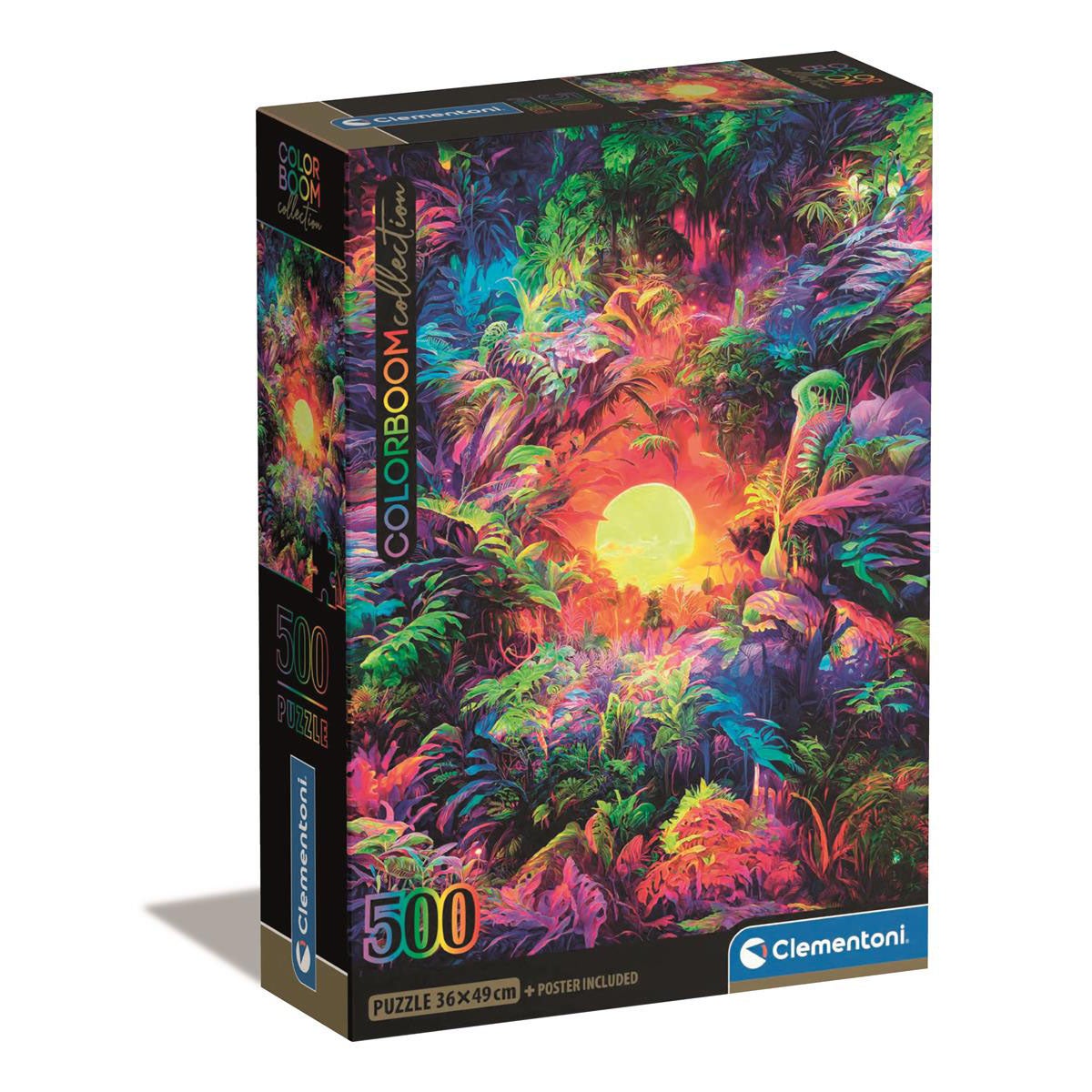 Puslespill 500 Pcs CB High Quality Collection Colorbloom Psychedelic Jungle