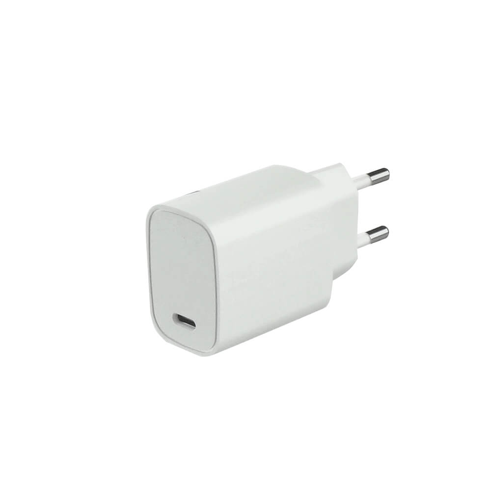 Laddare 220V 1xUSB-C PD 20W Vit