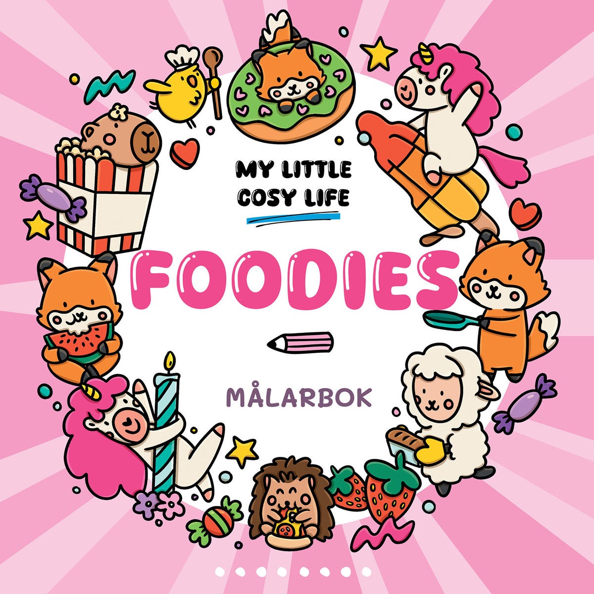 Målarbok: Cozy Foodies