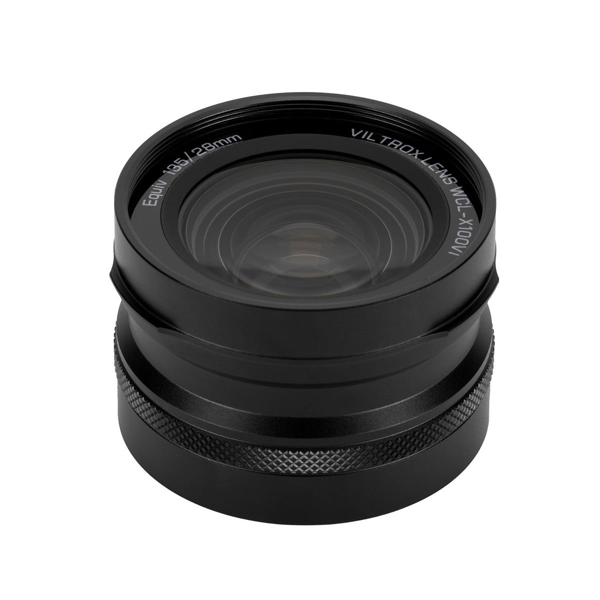 Wide-angle converter for Fuji XV100 Black