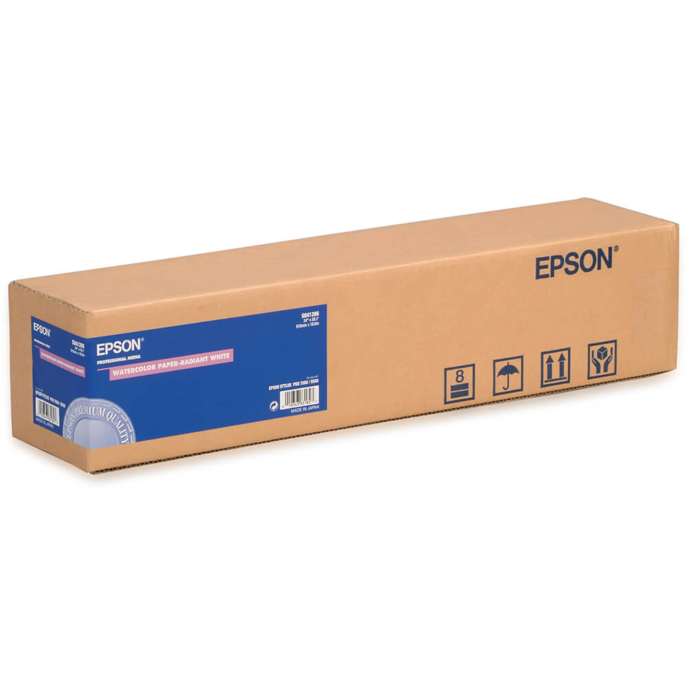 EPSON 24" Watercolor Paper Radiant White 190g, 18m