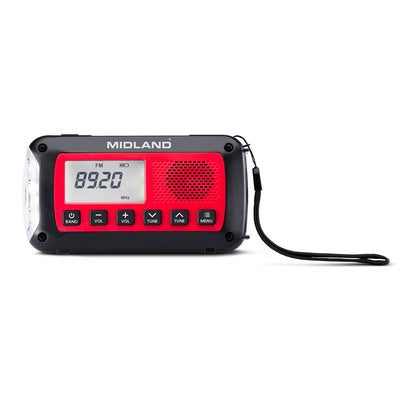Nødradio Power Bank ER100 Rød Svart