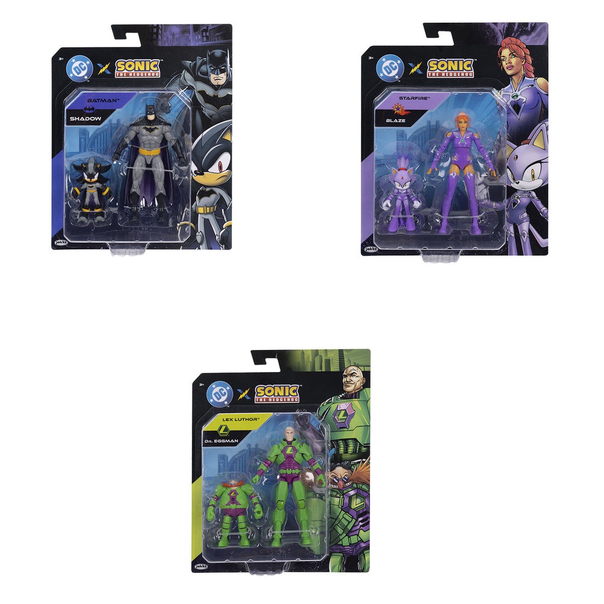 SONIC DC x Sonic 2.5in and 5in Figure 2-Pack -Asst W3