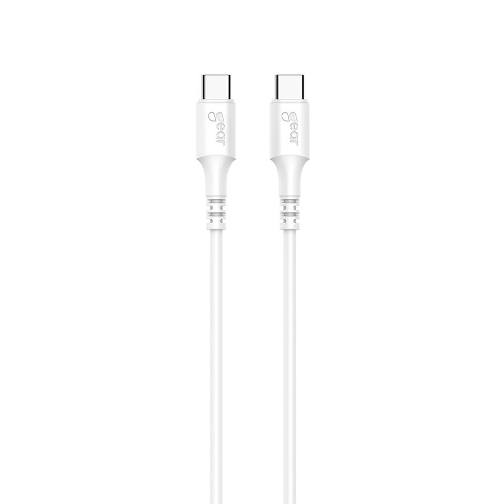 Latauskaapeli USB-C-USB-C 2.0 0.5m Kaapeli Valkoinen