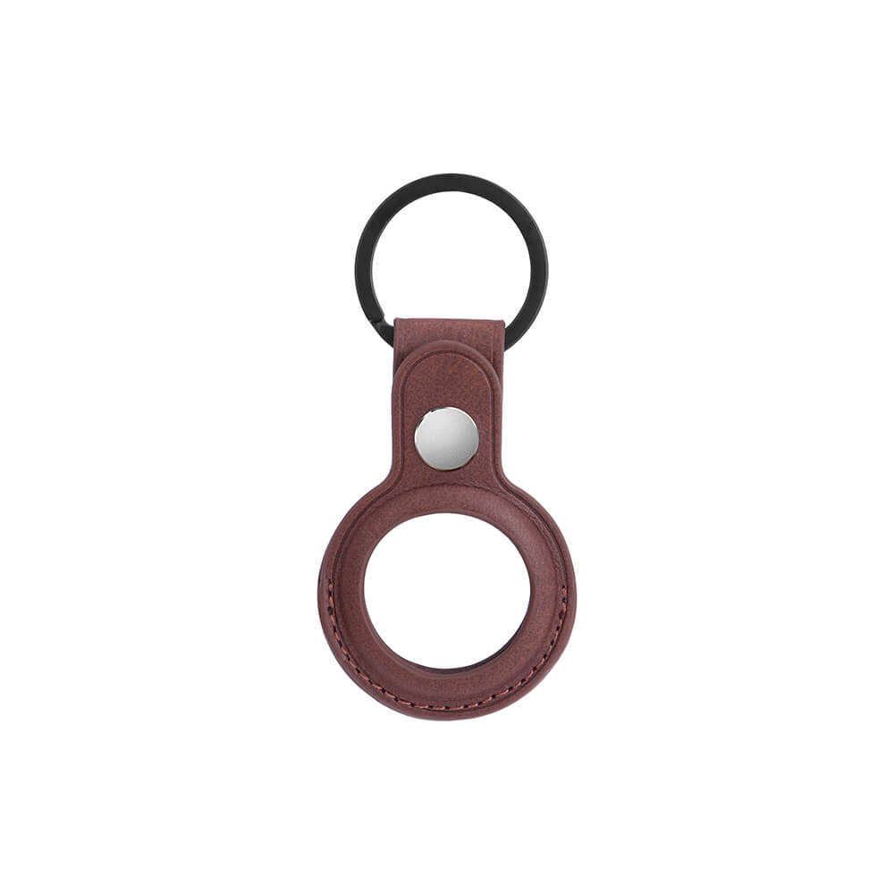 Airtag Holder Brown with Keyring