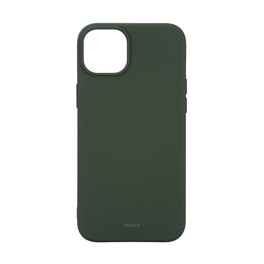 Phone Case with Silicone Feel MagSeries Olive Green - iPhone 15 Plus