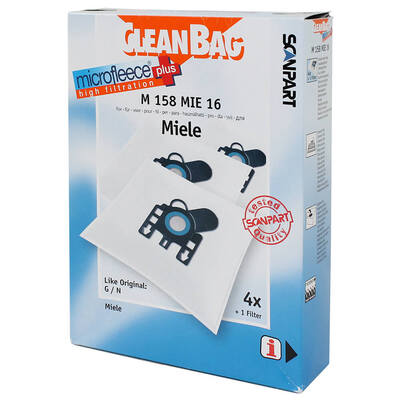 CLEANBAG Microfleece+ Dustbag Miele G/H/N 4+1