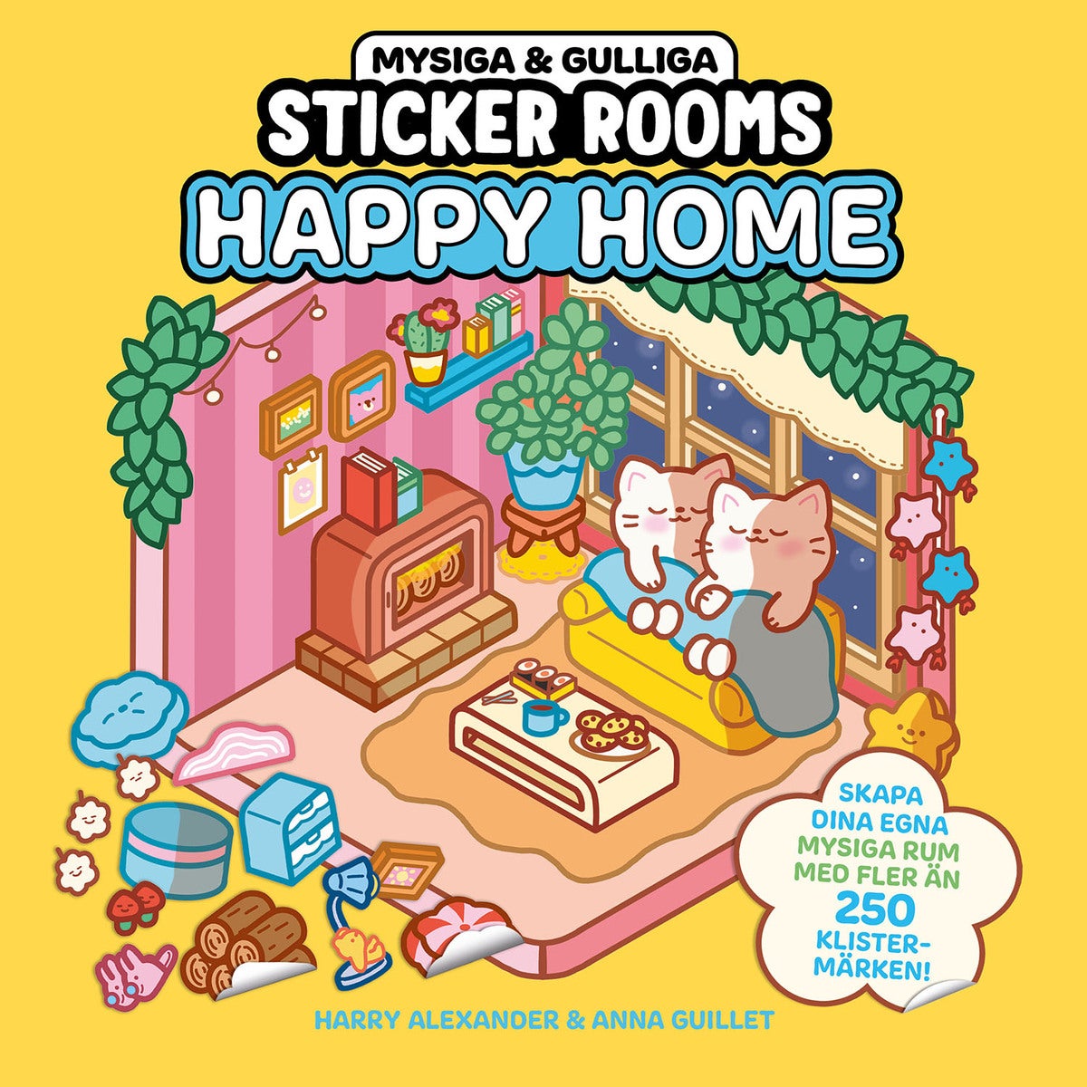 Sticker Rooms: Happy Home med cozy klistermärken