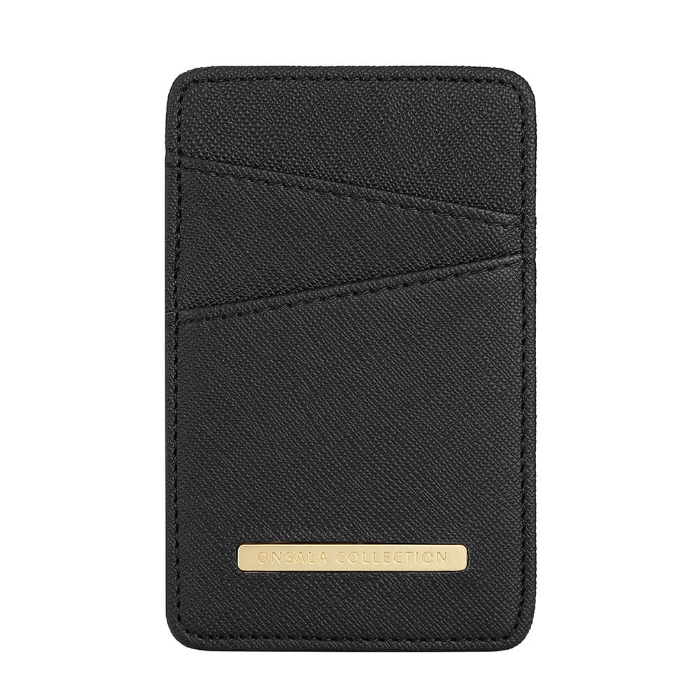 Cardholder Svart Saffiano Universal 2 Cardpockets